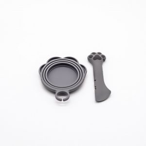 Dosendeckel & Futterlöffel Set - Grau